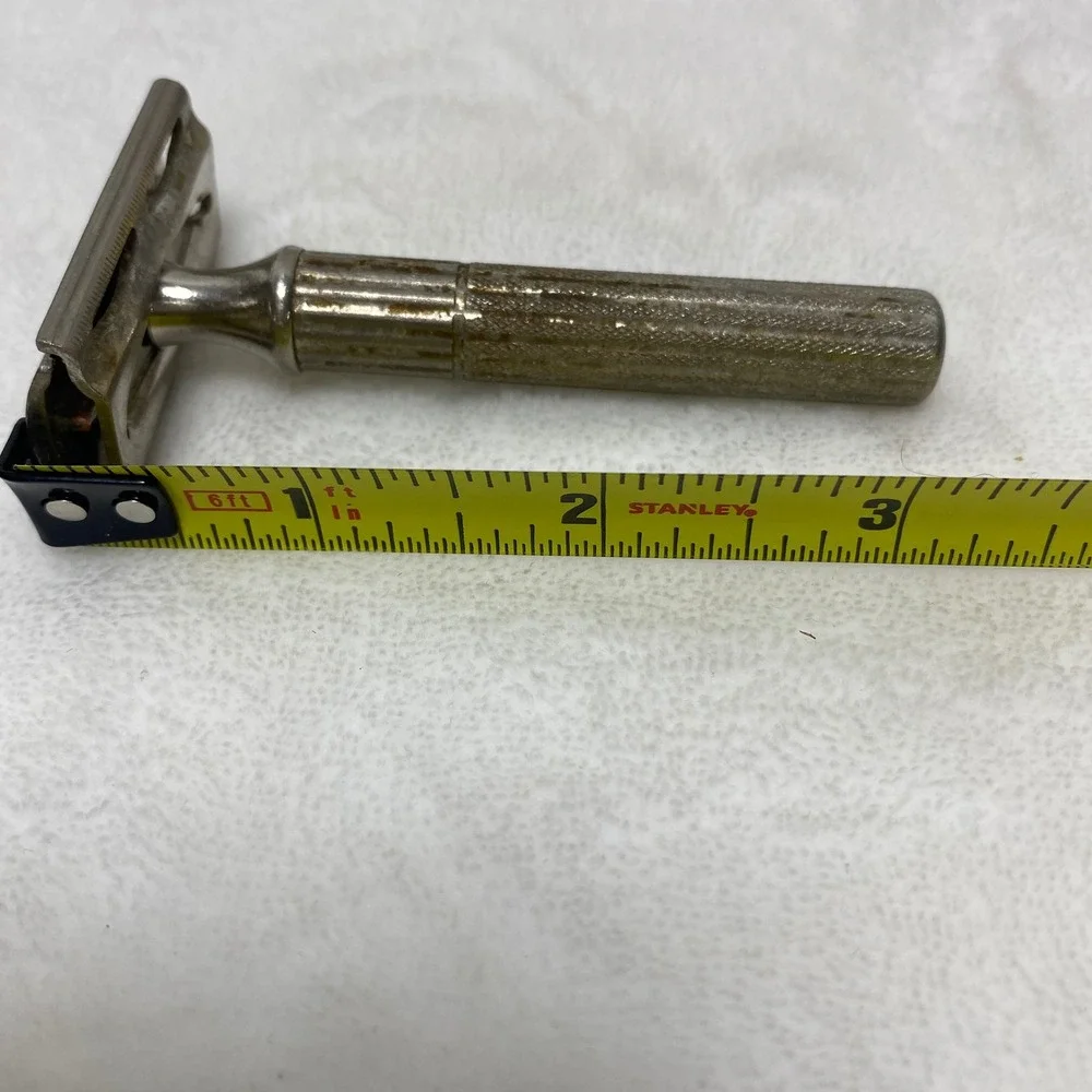 Vintage Safety Razor Metal Handle‎ Double Edge Shaving Tool